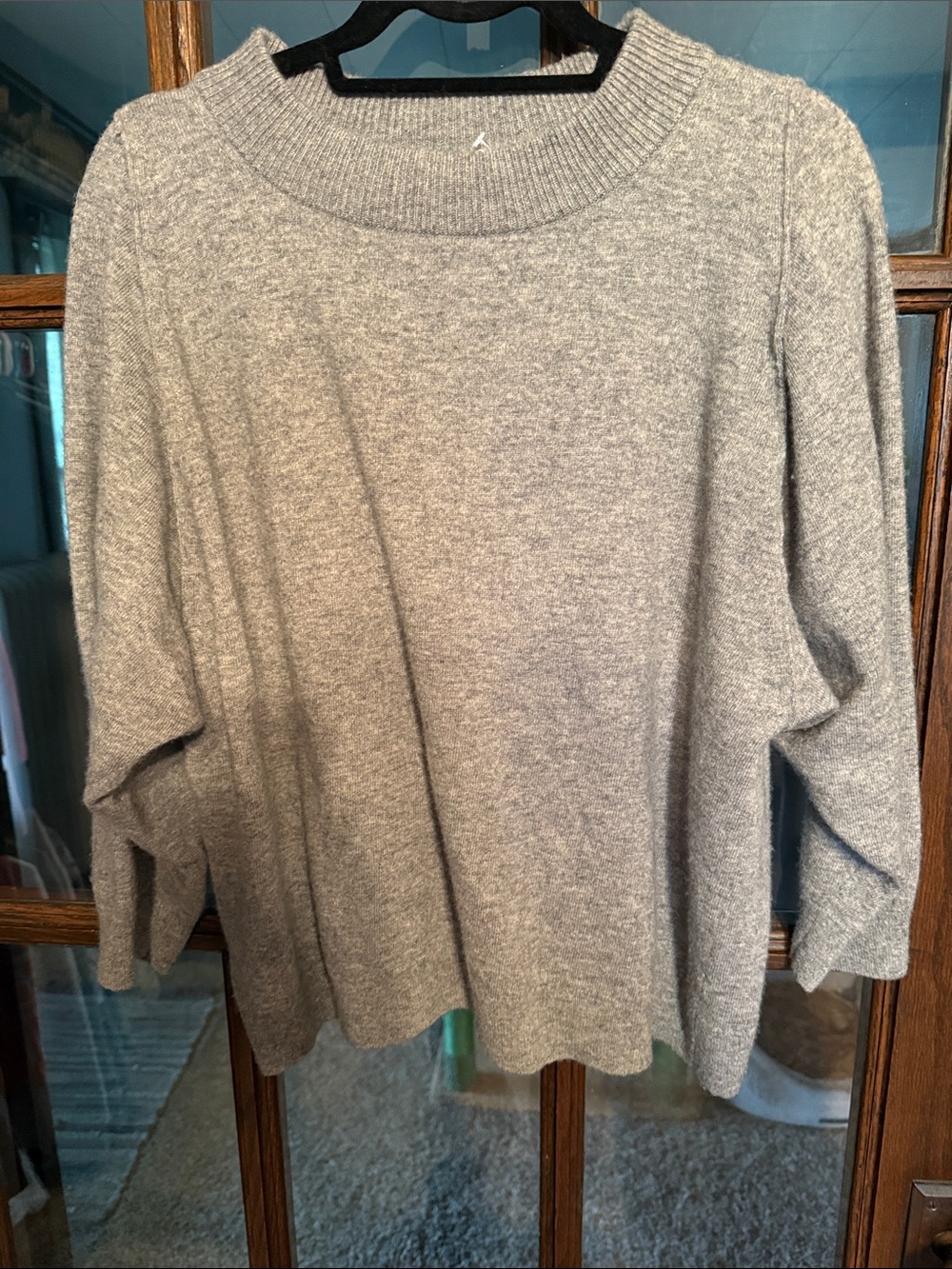 J. Crew Heather Gray Cowl & Turtleneck Sweater